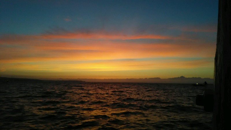 早朝の海画像